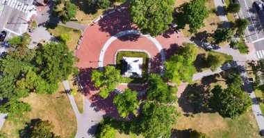 Cambridge Common Park 'ın Üstten Aşağı Görünümü, MA