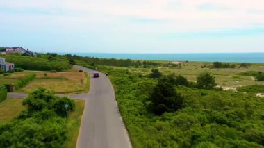 Nantucket Adası 'nın Yükselen Havadan Çekimi