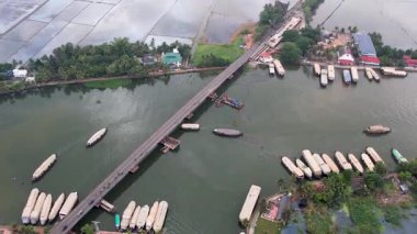 Kerala Gölü 'nün hava manzarası. 