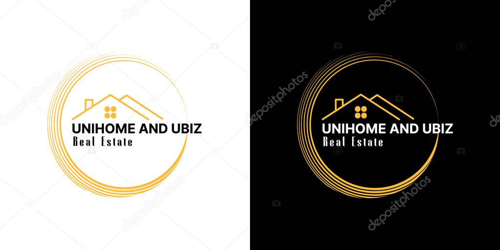 Creative Real Estate Company Logo Design Template