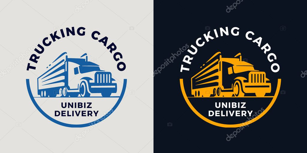 Creative Cargo Service Logo Design Template