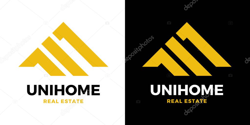 Creative Real Estate Company Logo Design Template