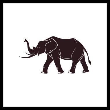 Yaratıcı Siluet Vektör Tasarımı Yaşayan Şekiller ve Doğal Elementlerin Resmedilmesi