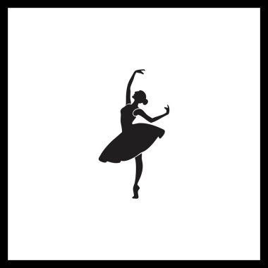 Dans Eden Kadınlar Siluet Vektör Tasarımı