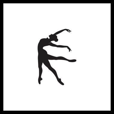 Dans Eden Kadınlar Siluet Vektör Tasarımı