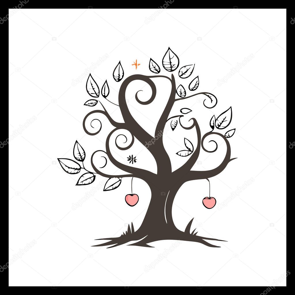 Tree Silhouette Vector  Nature-Inspired Tree for Art, Logos & Prints