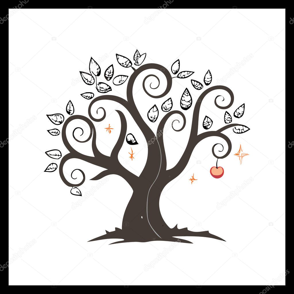 Tree Silhouette Vector  Nature-Inspired Tree for Art, Logos & Prints
