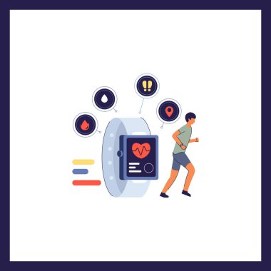 Yaratıcı Sağlık ve Teletıp Silueti Profesyonellerin ve Teknolojinin Tıbbî İllüstrasyonu