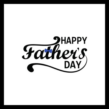 Mutlu Babalar Günü Typography Vektör Tasarımı