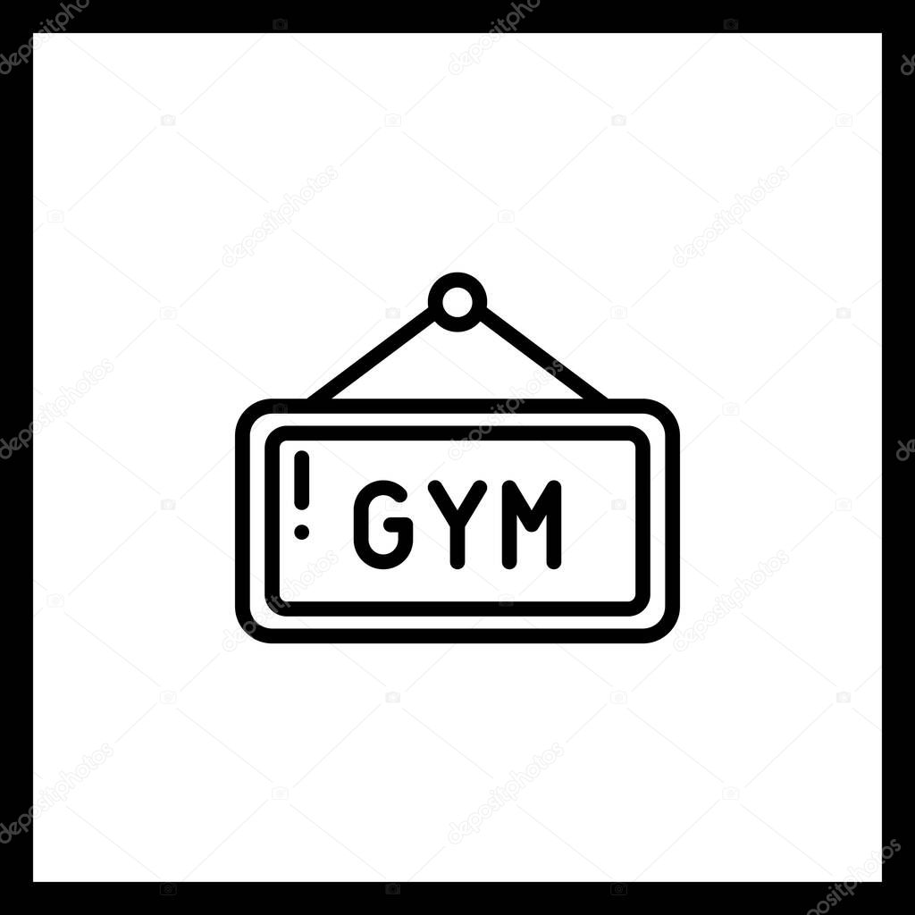 Gym Icon Vector  Fitness Map Marker Icon for Gym Finder & Workout Apps