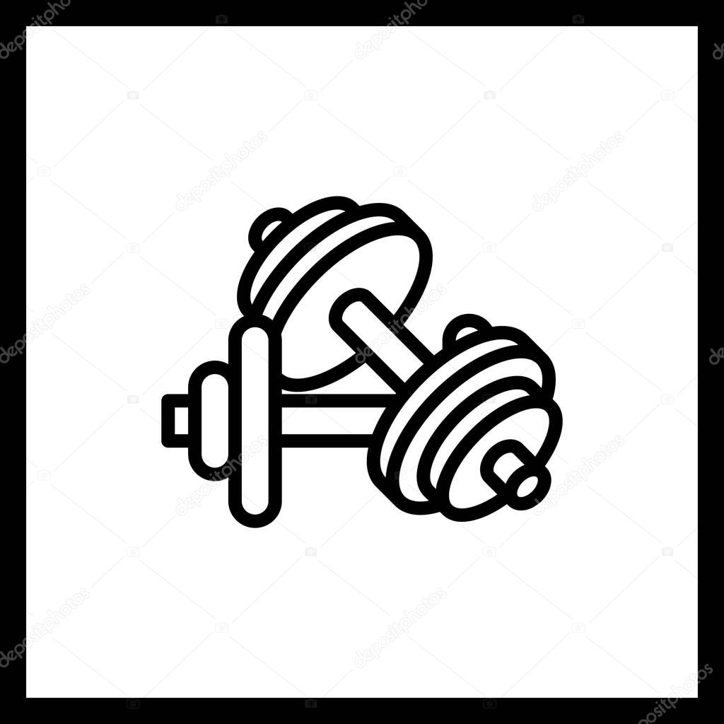 Gym Icon Vector  Fitness Map Marker Icon for Gym Finder & Workout Apps