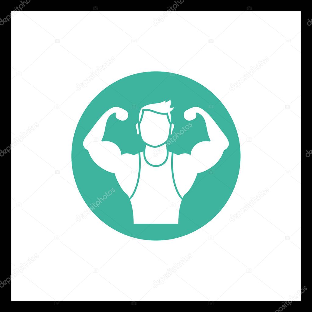 Gym Icon Vector  Fitness Map Marker Icon for Gym Finder & Workout Apps