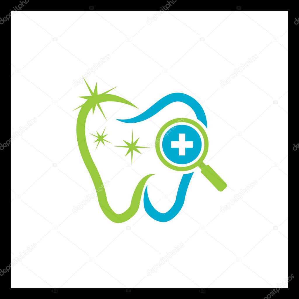 Unique Dental Logo Vector Design  Creative Tooth Care & Oral Health Symbol