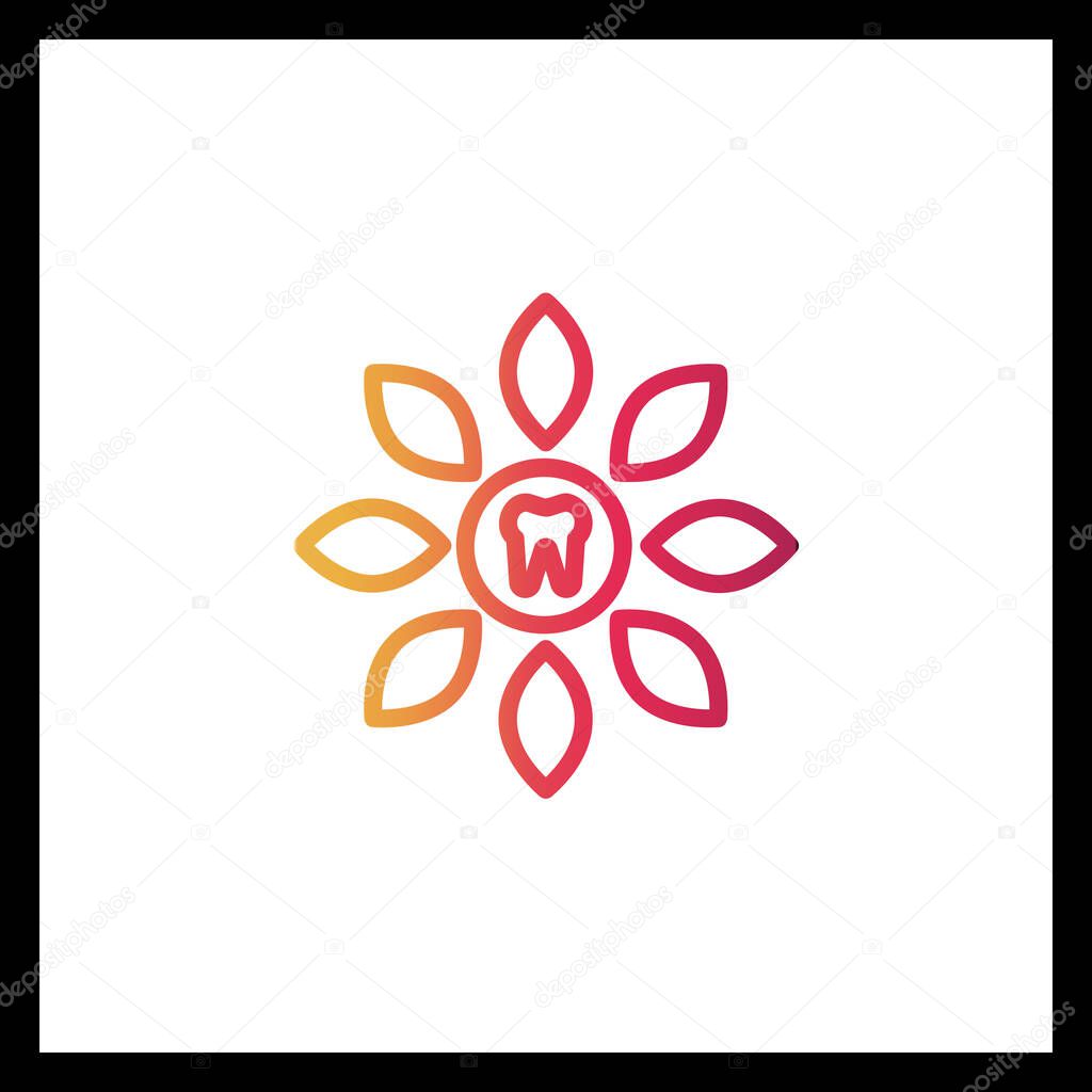 Unique Dental Logo Vector Design  Creative Tooth Care & Oral Health Symbol