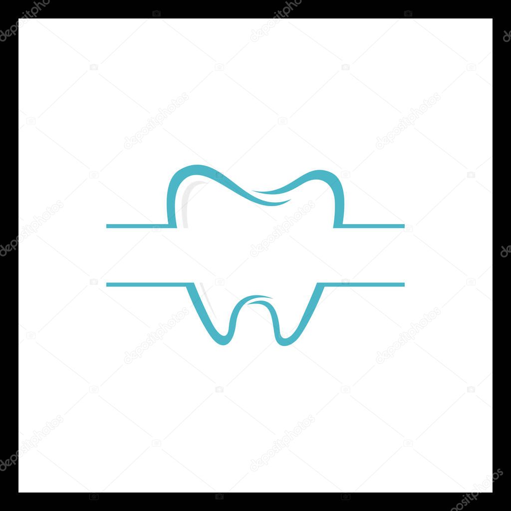 Minimalist Tooth Logo & Dental Care Icon Vector Design