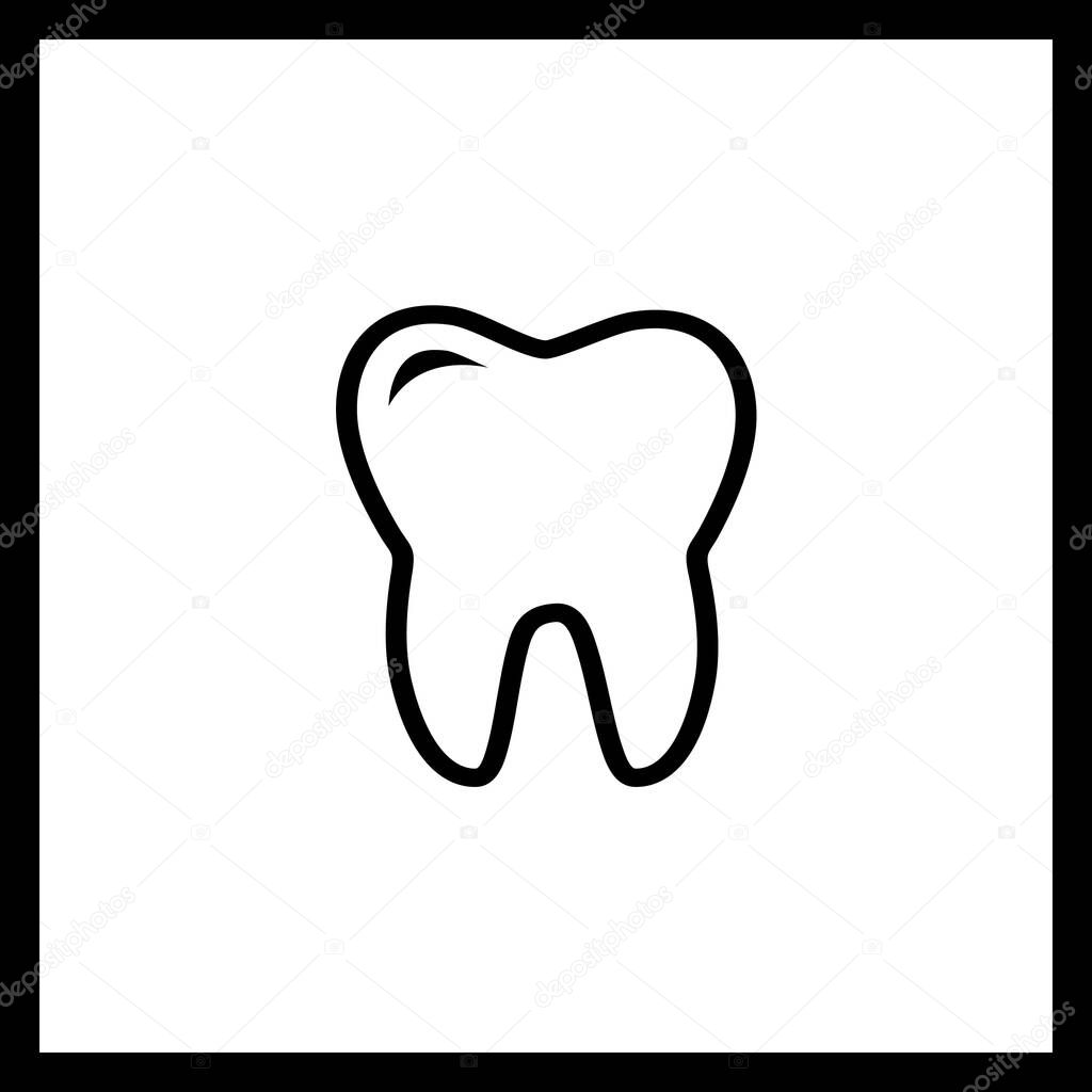 Minimalist Tooth Logo & Dental Care Icon Vector Design