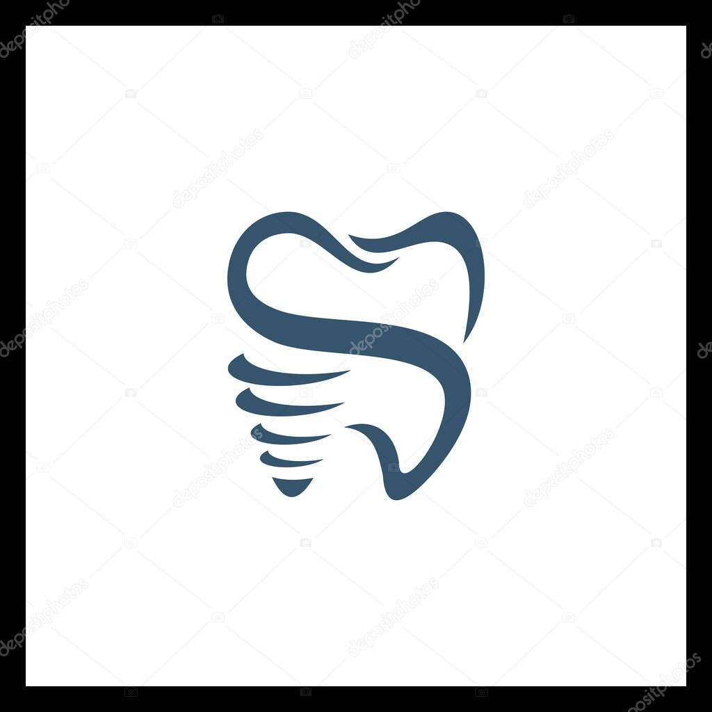 Minimalist Tooth Logo & Dental Care Icon Vector Design