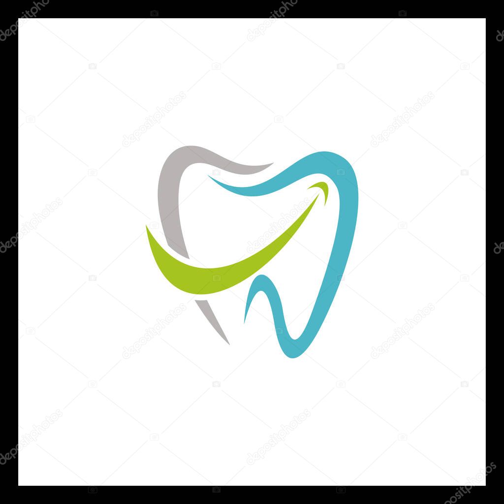 Minimalist Tooth Logo & Dental Care Icon Vector Design