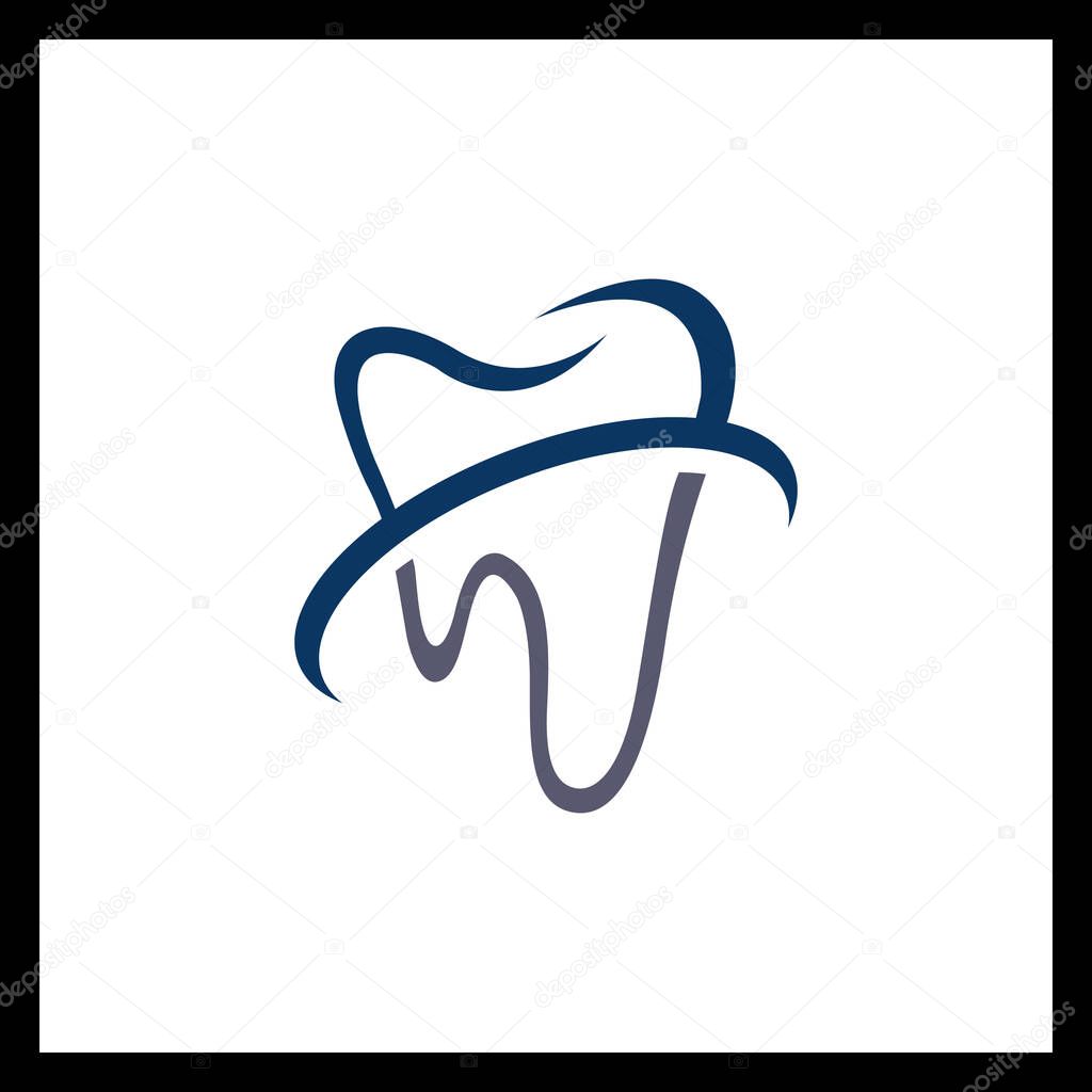 Minimalist Tooth Logo & Dental Care Icon Vector Design