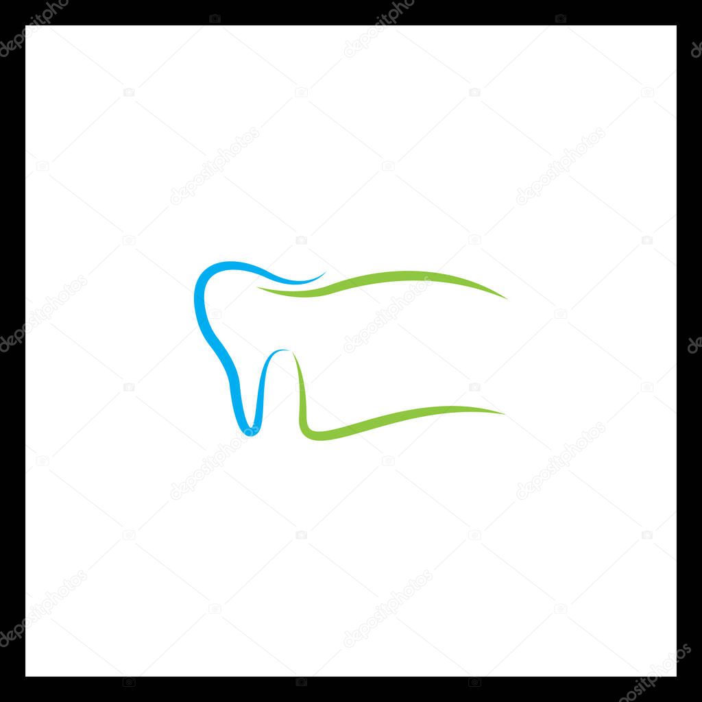 Minimalist Tooth Logo & Dental Care Icon Vector Design
