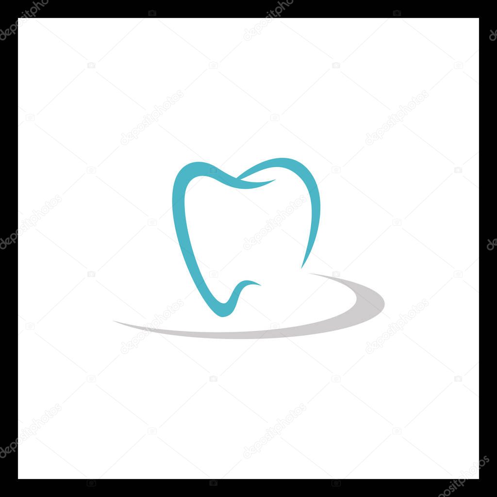 Minimalist Tooth Logo & Dental Care Icon Vector Design