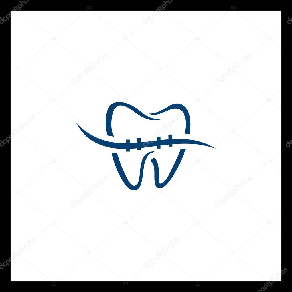 Minimalist Tooth Logo & Dental Care Icon Vector Design
