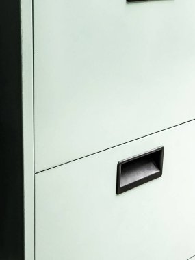 Açık Nane Yeşil Dosya Dolabı Siyah Saplı Ayrıntılar