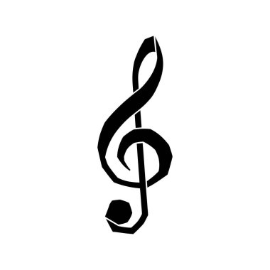 Sade, yüksek kontrastlı siyah bir anahtar sembolü olan bir resim. Müzikal gösterim ögesi saf beyaz bir arkaplana karşı izole edilmiştir.