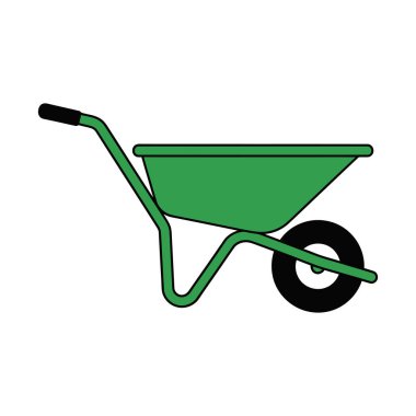 Siyah Saplı Basit Yeşil El Arabası ResimleriName