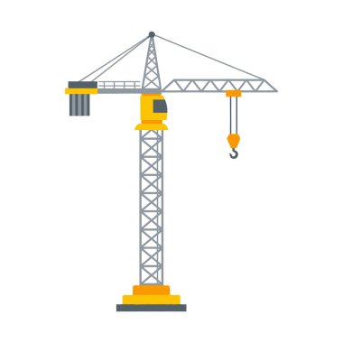 Düz Tasarım İnşaat Kulesi Turna Kancası ve Karşı Ağırlık