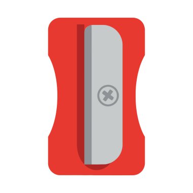 Kırmızı ve Gri Kalem Keskinleştirici Çizimi