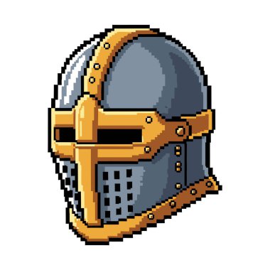 Altın aksanlı gri metal pikselli kask ve yaya geçidi tasarımı..