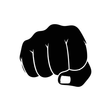 Güçlü Yumruk Silueti: Güçlü El Grafiği