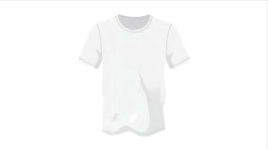 Basit, temiz beyaz bir tişört. Model olarak sunulmuş. Özel tasarım ve markalaşma için mükemmel..