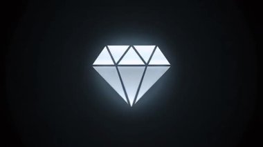 Parlak bir elmas parıldıyor, esmer bir zemin üzerinde, zenginliği, kıymeti ve zarafeti temsil ediyor..