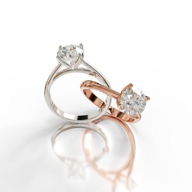 Kusursuz bir değerli taşla tasarlanmış, saf zarafet ve zarafetin ifadesi olan parlak bir solitaire yüzüğü..