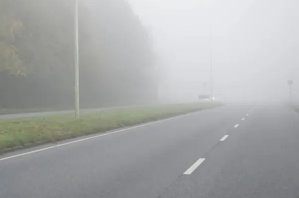 Marinefernmeldeschule 'un Flensburg' daki bir limanın doğu kıyısındaki ağaçlarla çevrili bir tepede bulunan Strategische Aufklrung için manzarası. Gökyüzü bulutlu..