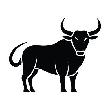 bizon hayvan silueti vektör tasarımı