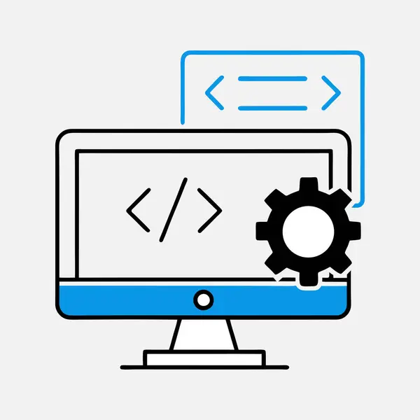 kodlama ve geliştirme simgesi