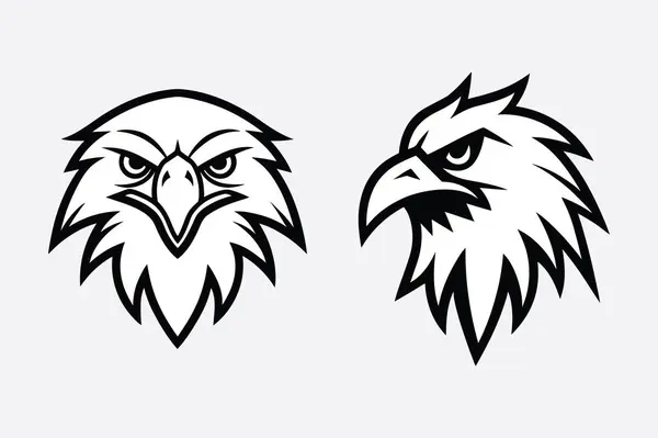 kartal başı logo ikonu vektör illüstrasyon tasarımı.