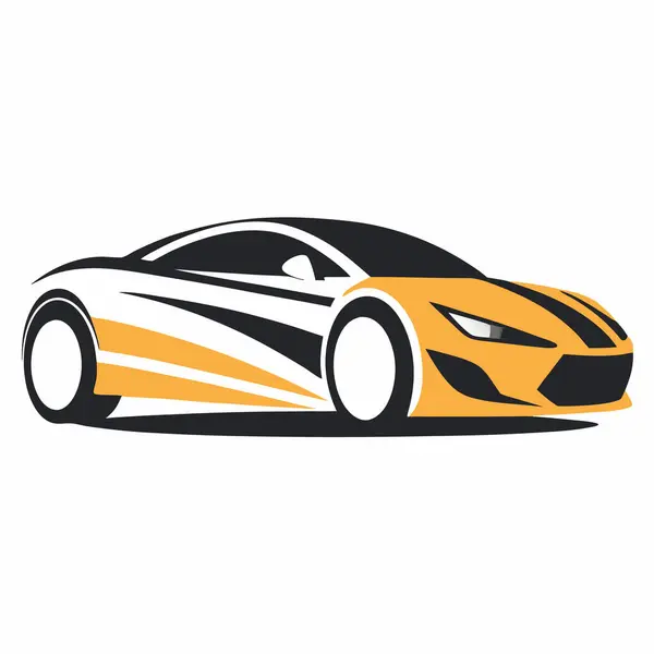 araba logosu tasarımı vektör çizimi