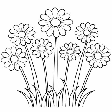 vektör çizim çiçek el.