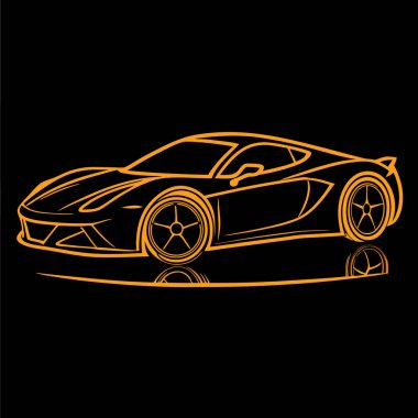 Araba logo tasarlamak vektör