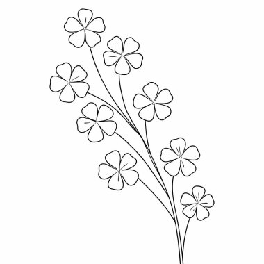 Çiçek arkaplanının vektör çizimi