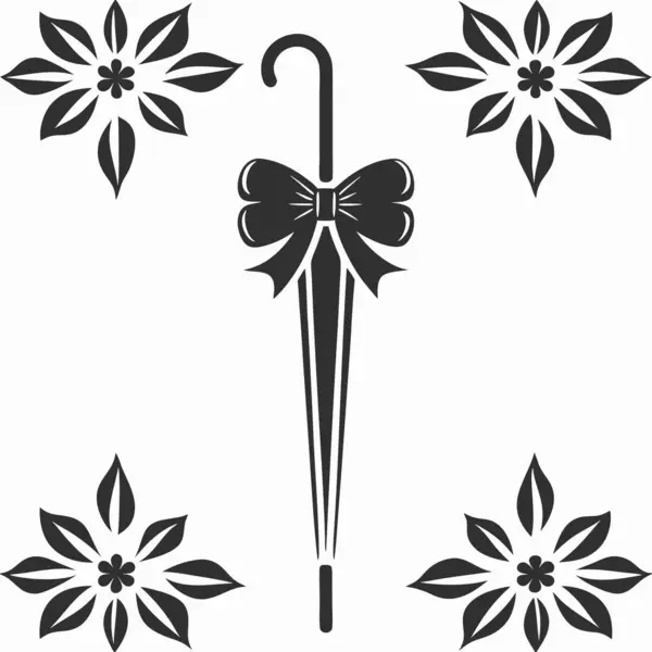 çiçek süsü vektör illüstrasyonu