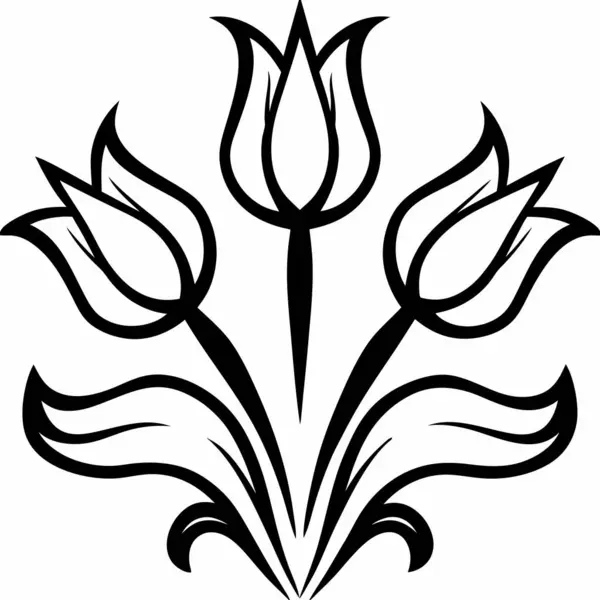 vektör çiçek süslemesi çizimi