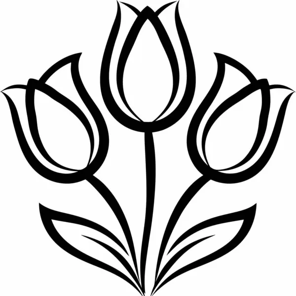 çiçek simgesi, vektör illüstrasyonu