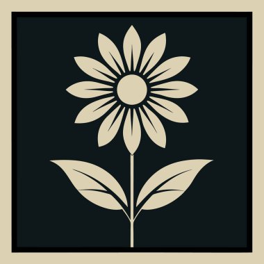 vektör çiçek süslemesi doğrusal biçiminde