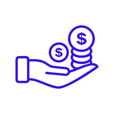 Dolar işareti simgesi dizaynlı dolar paraları.