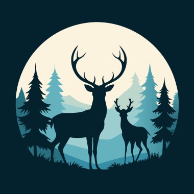 Güneş vektörlü yaz palmiyesinin silueti. Plaj silueti tropik cennet palmiye ağaçları çizimi.